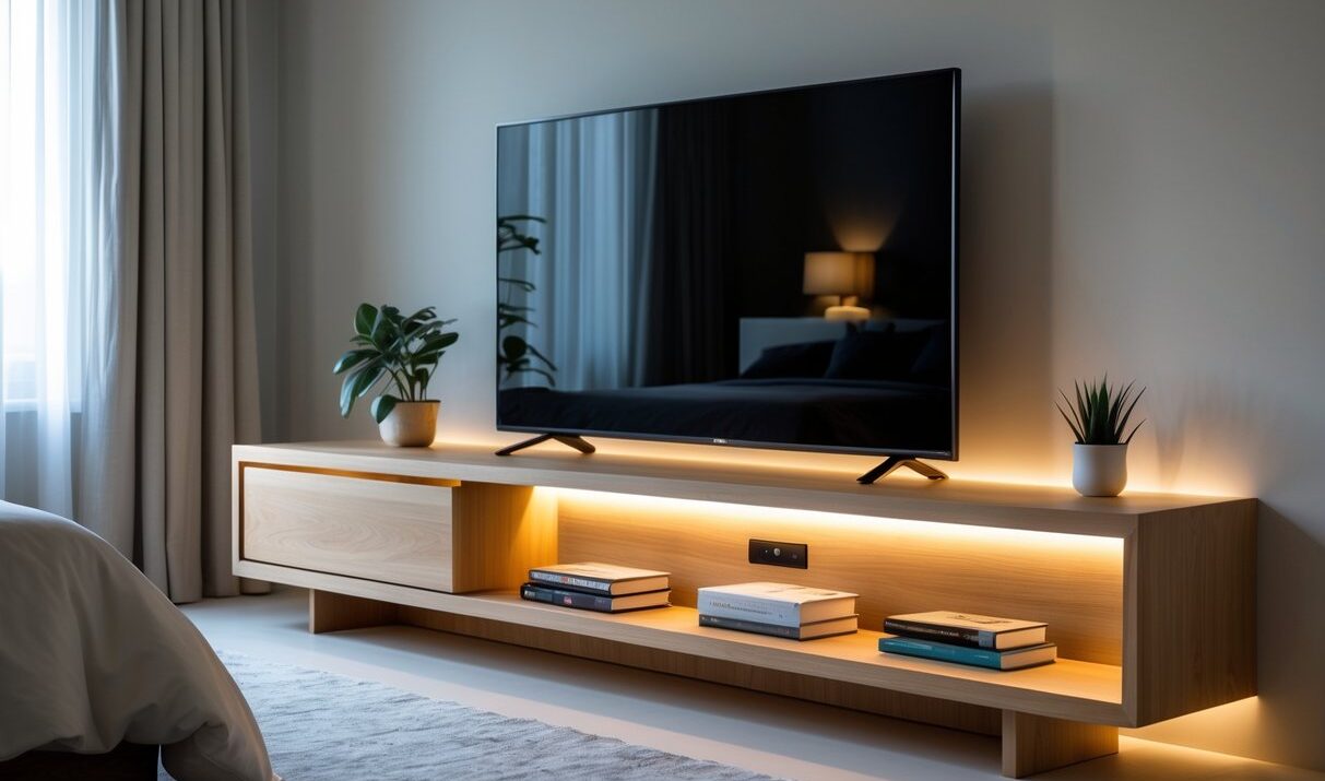 Bedroom TV Unit Design