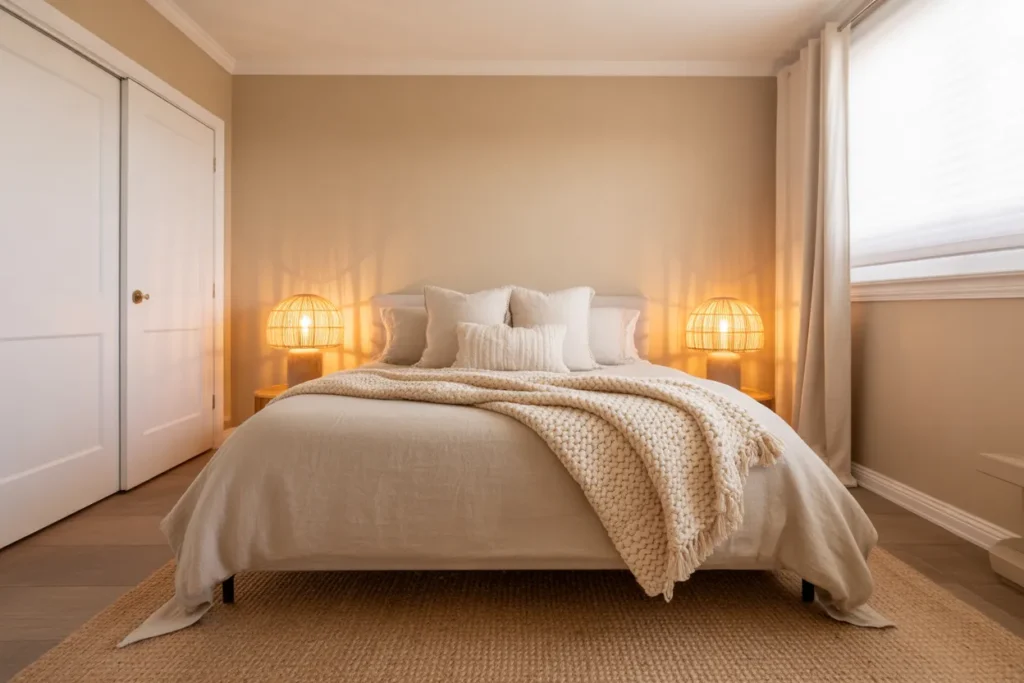 Sherwin Williams Accessible Beige Bedroom Ideas 