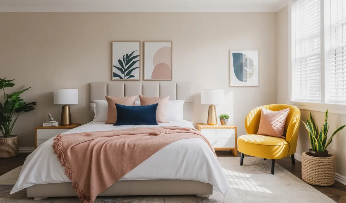 Sherwin Williams Accessible Beige Bedroom Ideas
