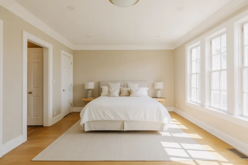 Sherwin Williams Accessible Beige Bedroom Ideas 