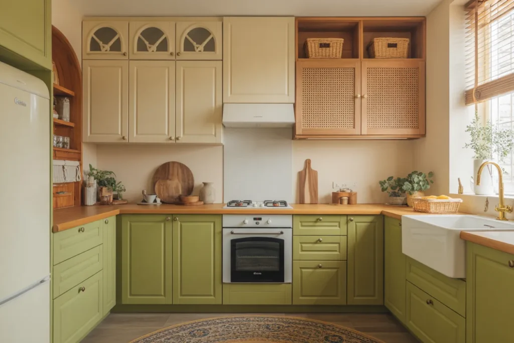 a-cozy-kitchen-with-olive-green-lower