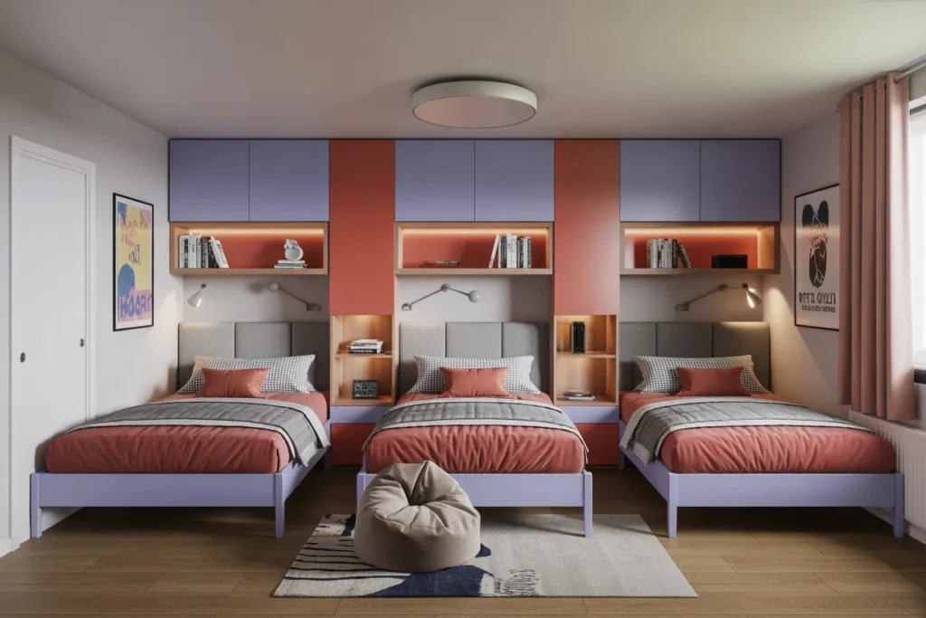3 bed in one room ideas