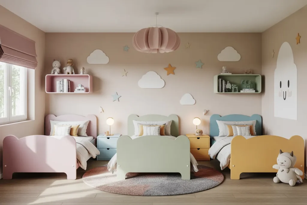 3 bed in one room ideas