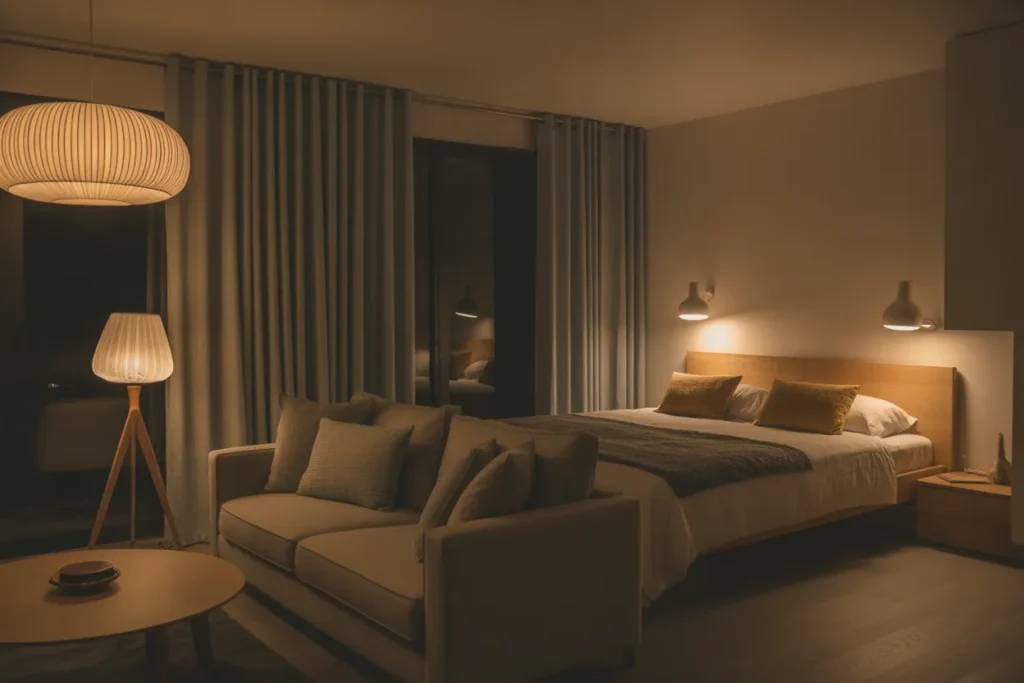bed in living room ideas