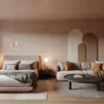 bed in living room ideas