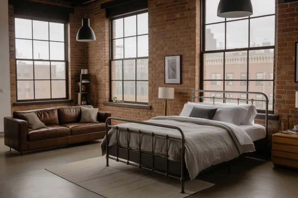 bed in living room ideas