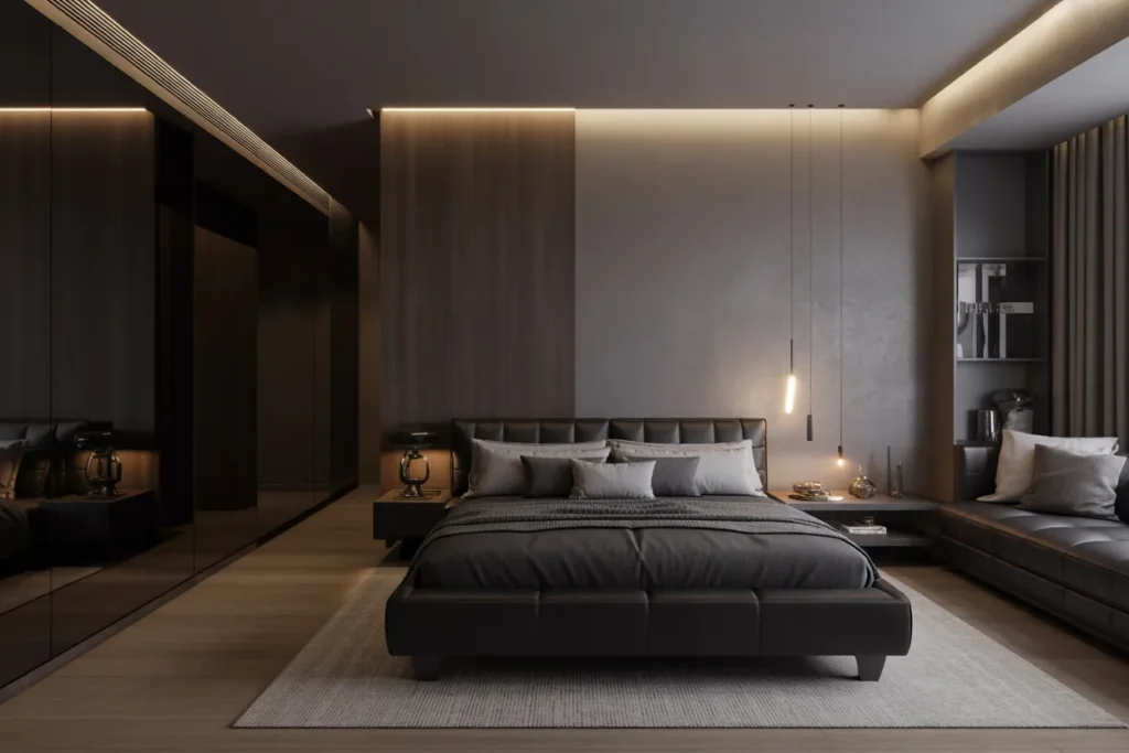 bed in living room ideas