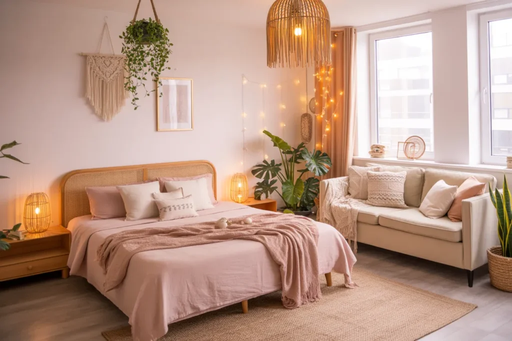 bed in living room ideas