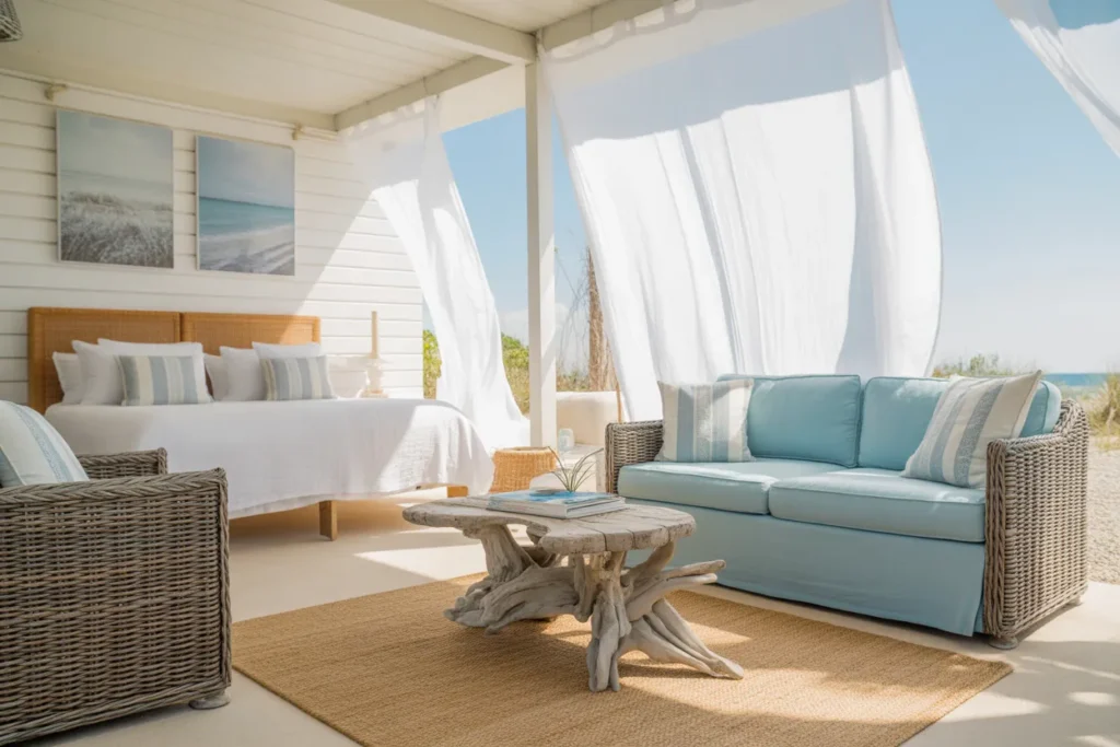 bed in living room ideas