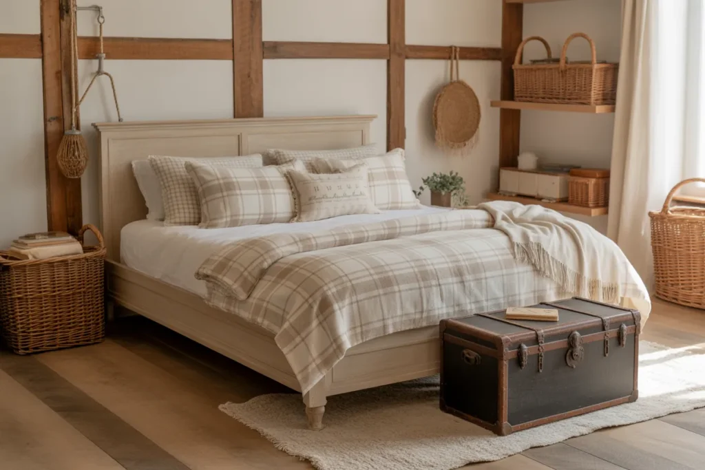 beige bed frame room ideas