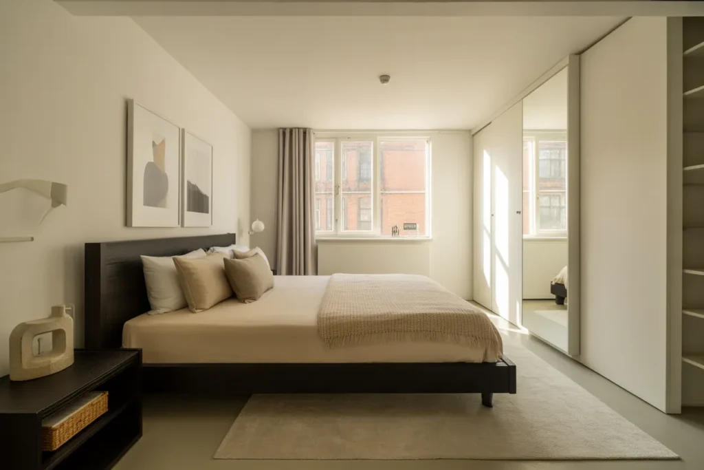 black bed frame room ideas