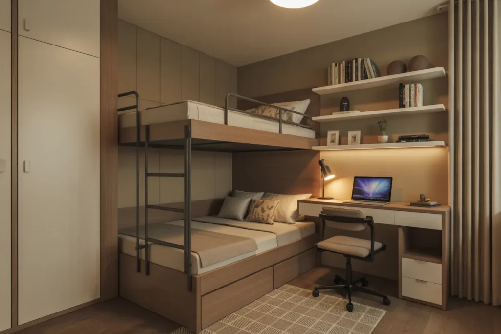 double deck bed ideas for small room