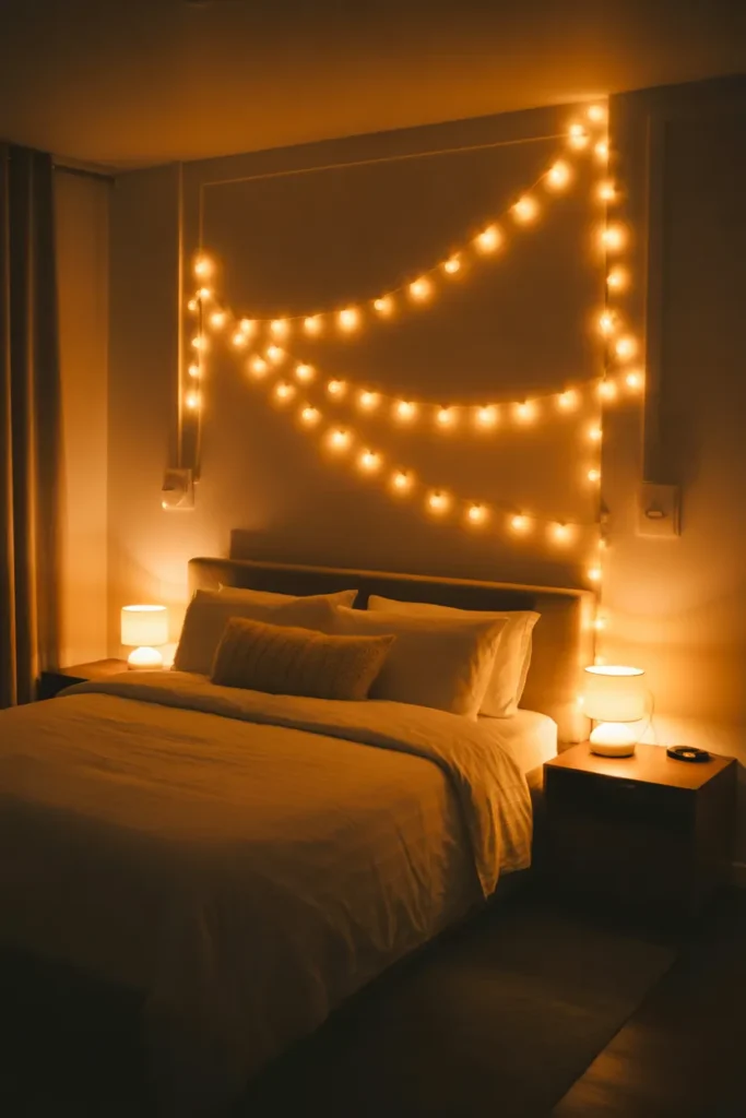 full size bed in small room