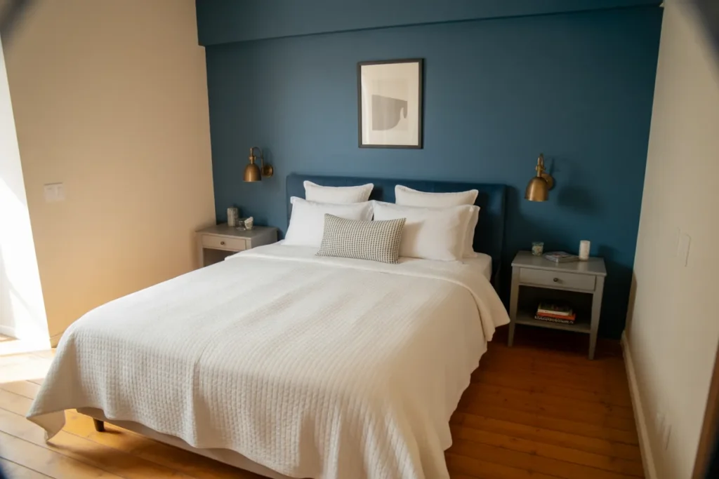 small room with queen bed ideas