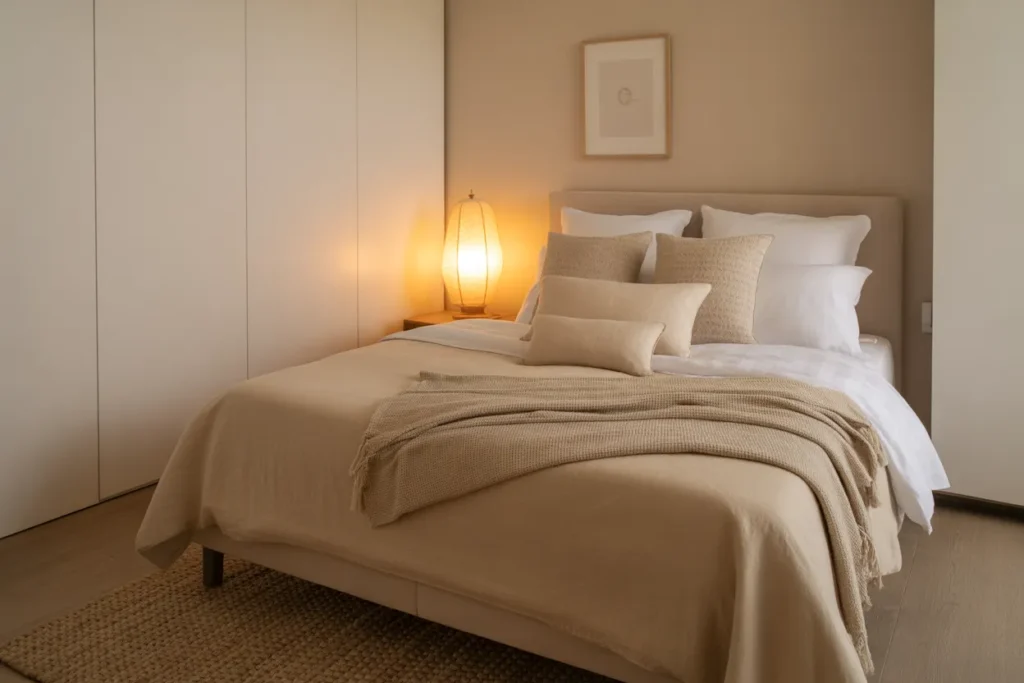 small room with queen bed ideas