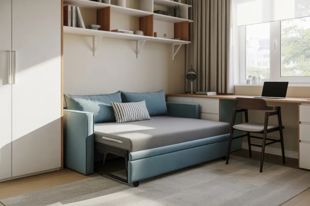 sofa bed guest room