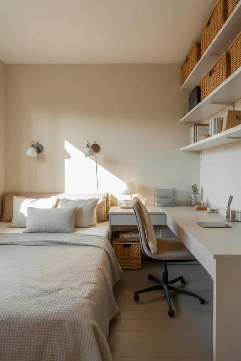 18 Bed and Desk Layout Small Room — Smart, Stylish & Space-Saving Ideas