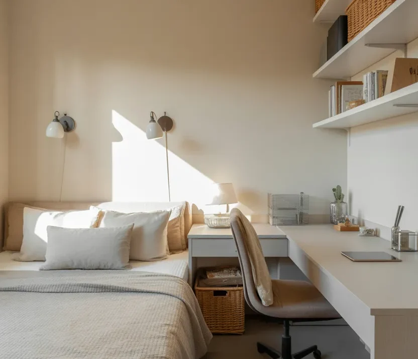 18 Bed and Desk Layout Small Room — Smart, Stylish & Space-Saving Ideas