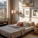 bed on floor ideas small room