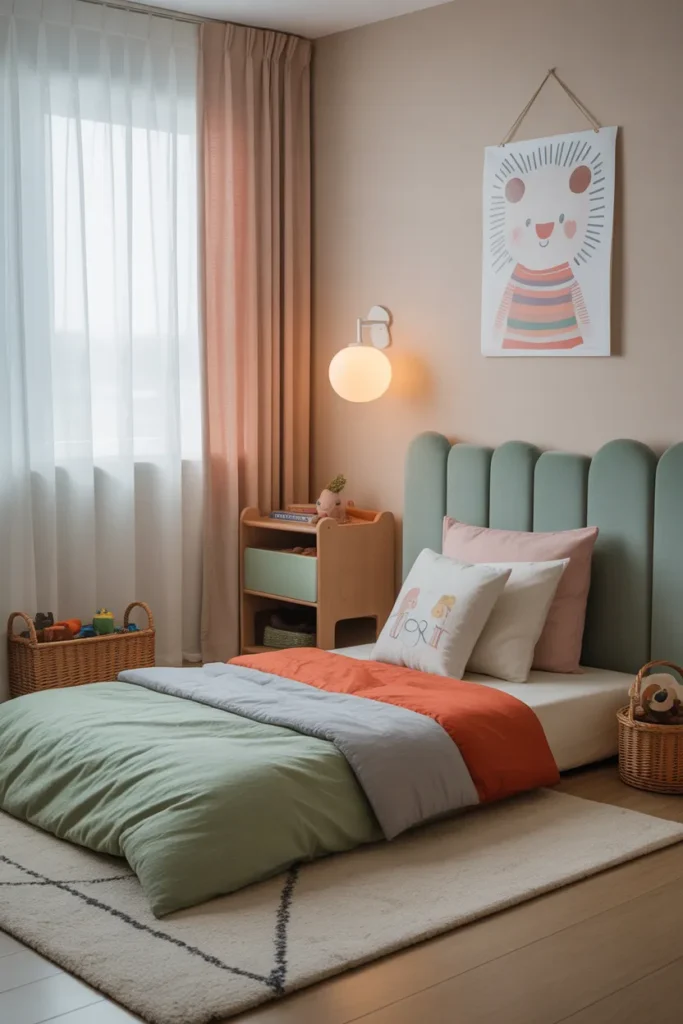 bed on floor ideas small room