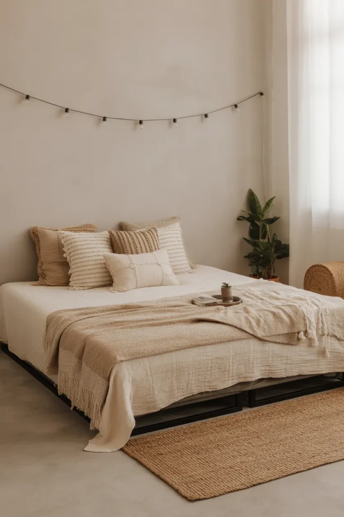 bed on floor ideas small room