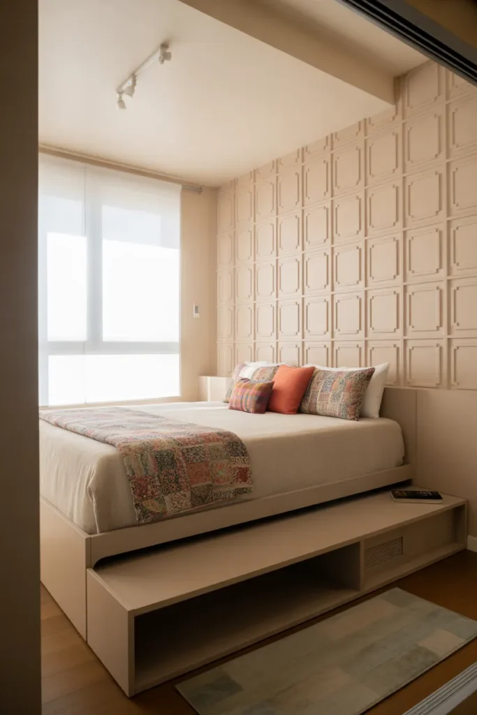 bedroom wallpaper accent wall