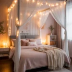canopy bed small room