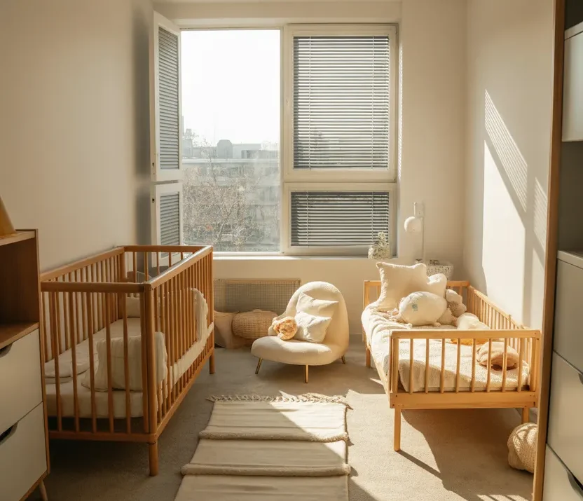 18 Crib and Toddler Bed Shared Room Ideas