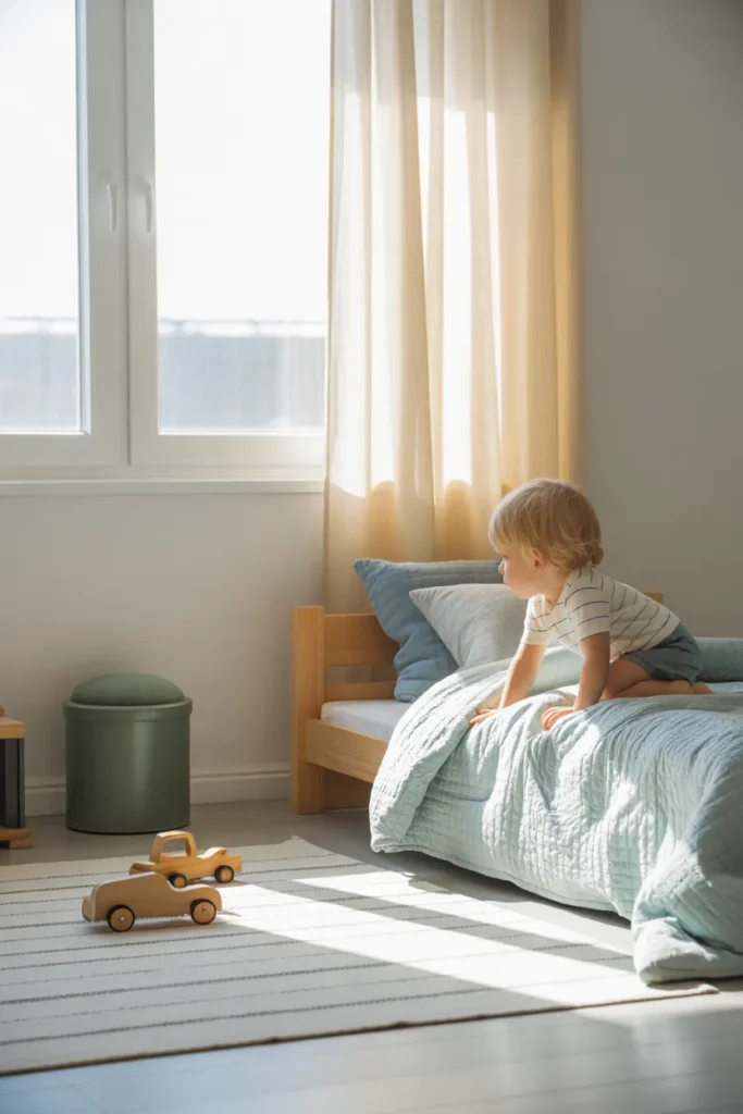 floor bed toddler boy room