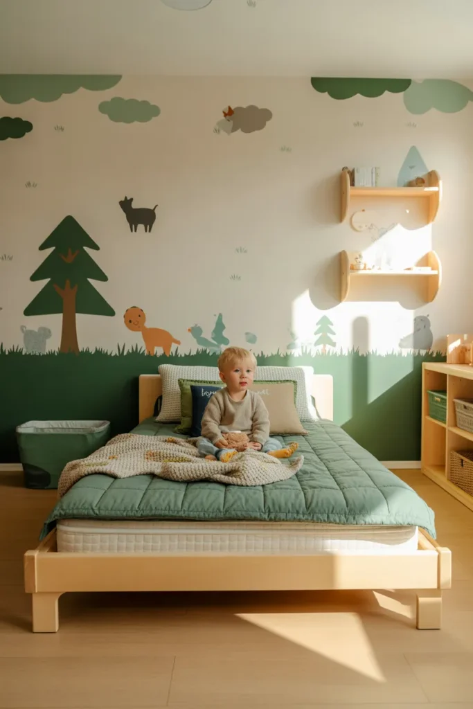 floor bed toddler boy room