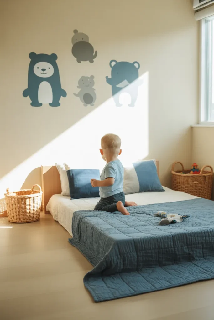 floor bed toddler boy room