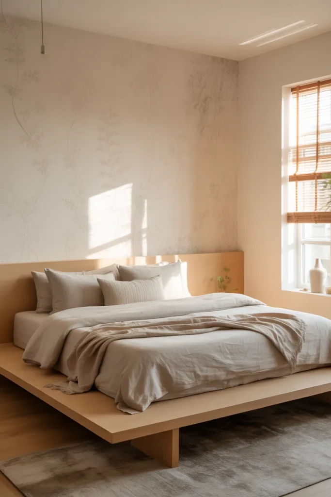 floral wallpaper bedroom