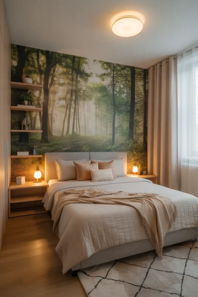 forest wallpaper bedroom