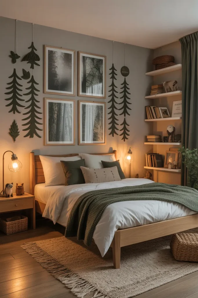 forest wallpaper bedroom