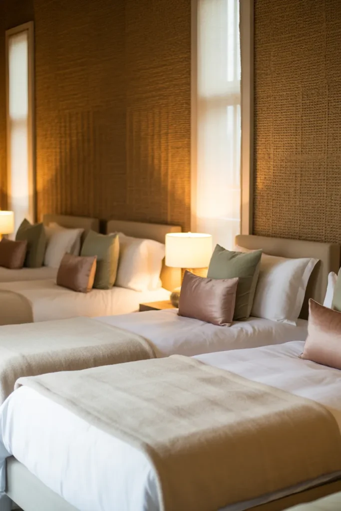 grasscloth wallpaper bedroom