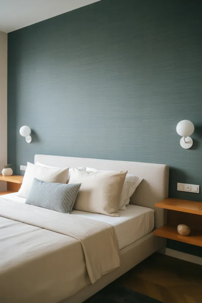 grasscloth wallpaper bedroom