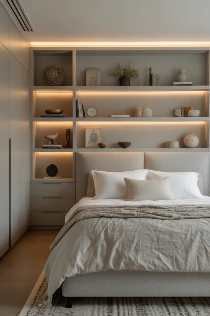 master room bed back wall design bedroom