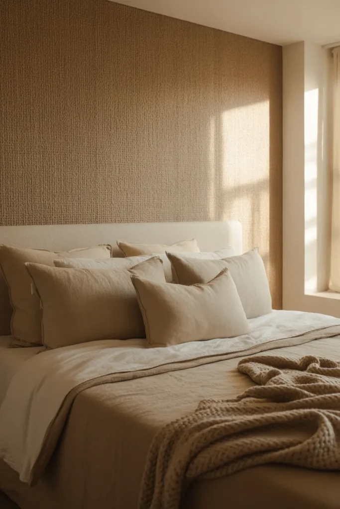 wallpaper bedroom feature wall