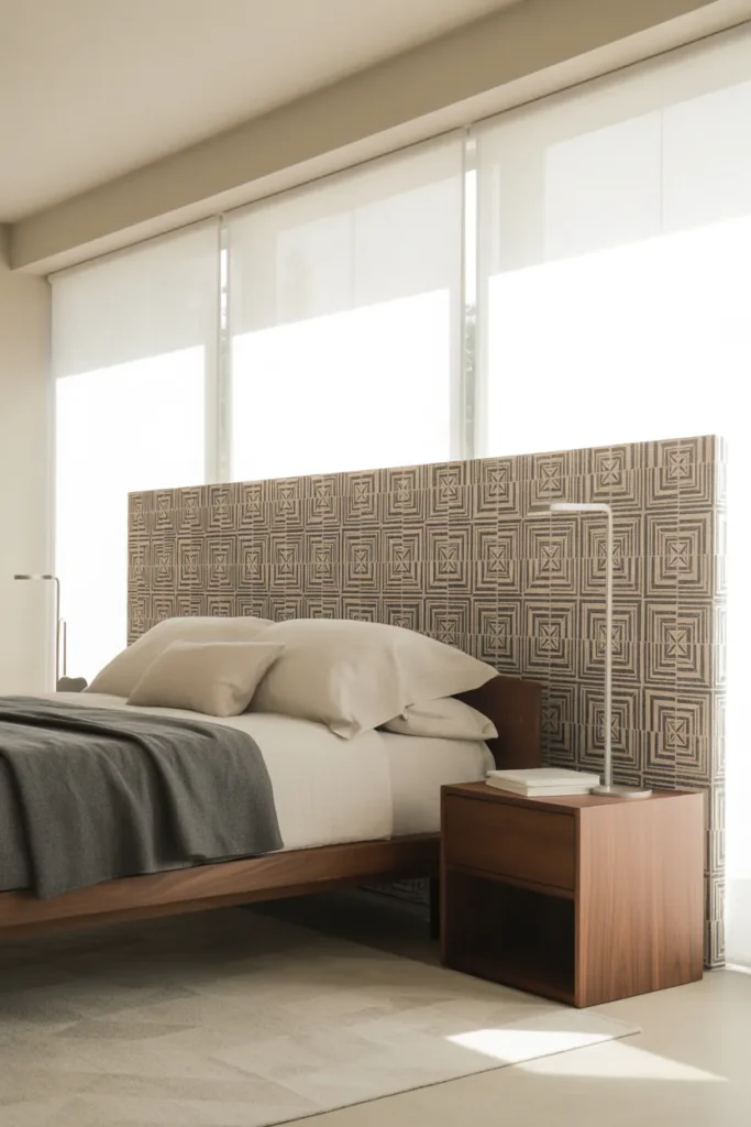 wallpaper bedroom feature wall