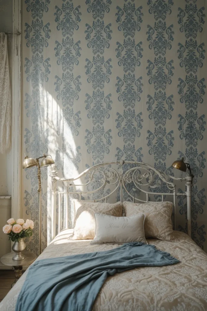 blue wallpaper bedroom ideas