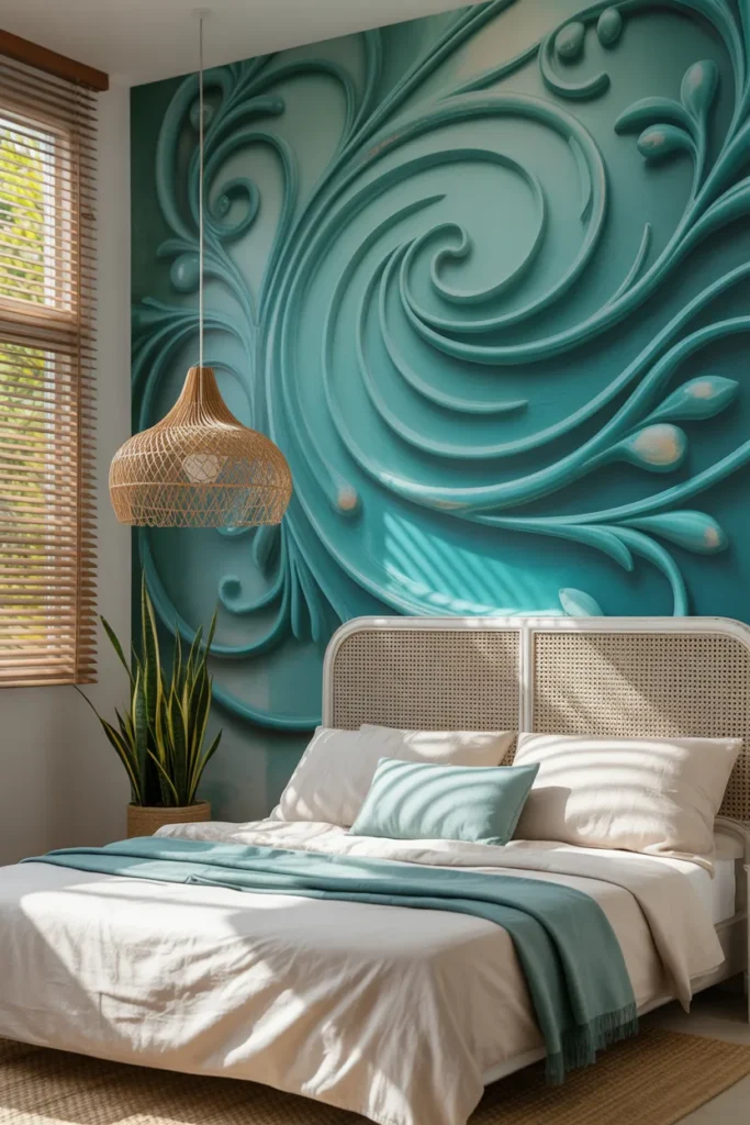 blue wallpaper bedroom ideas