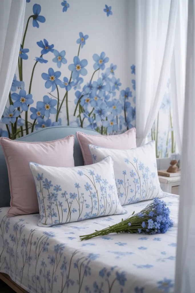 blue wallpaper bedroom ideas