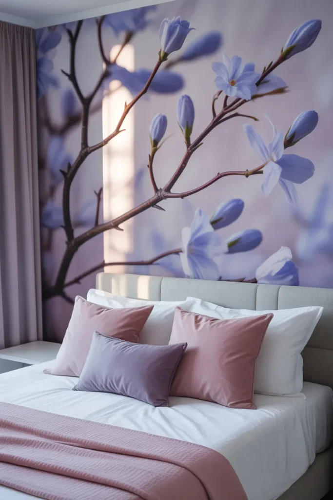 blue wallpaper bedroom ideas