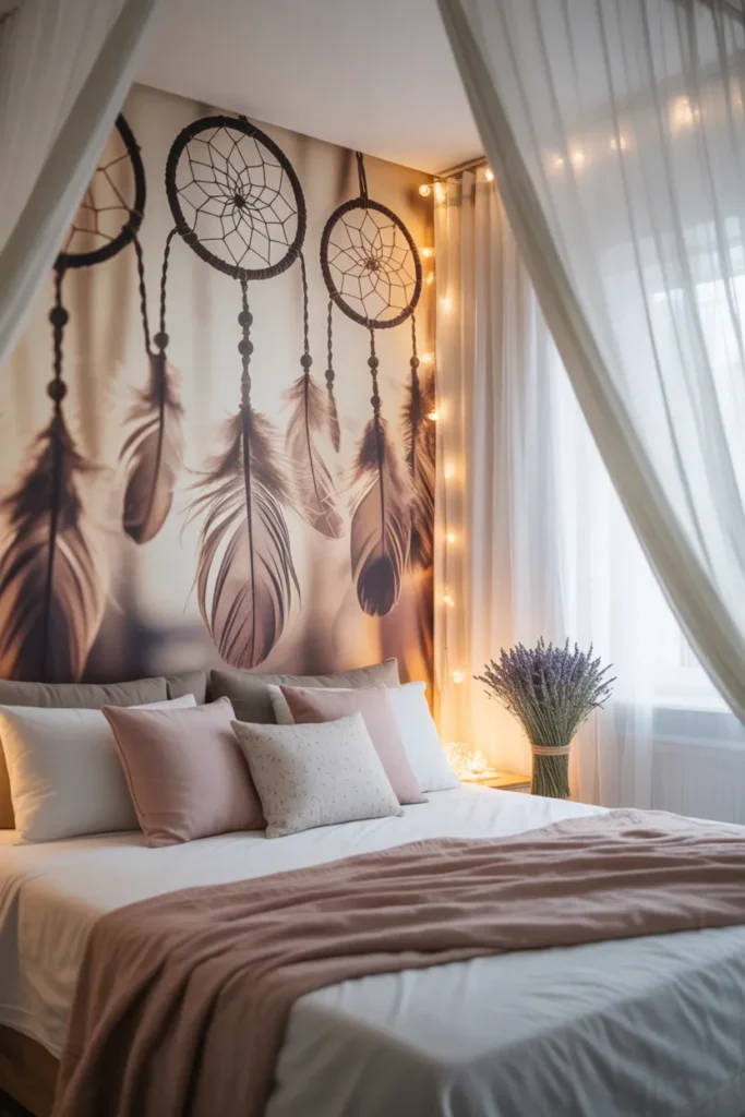 boho bedroom wallpaper