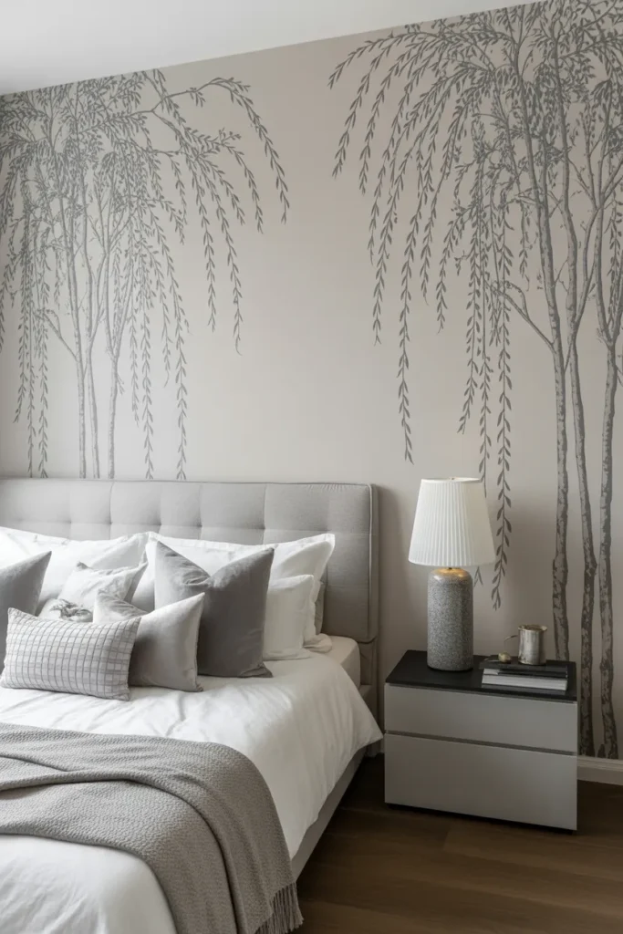 chinoiserie wallpaper bedroom