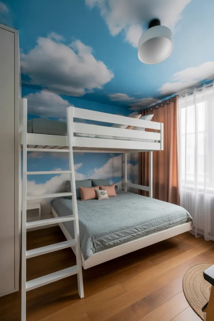 cloud wallpaper bedroom