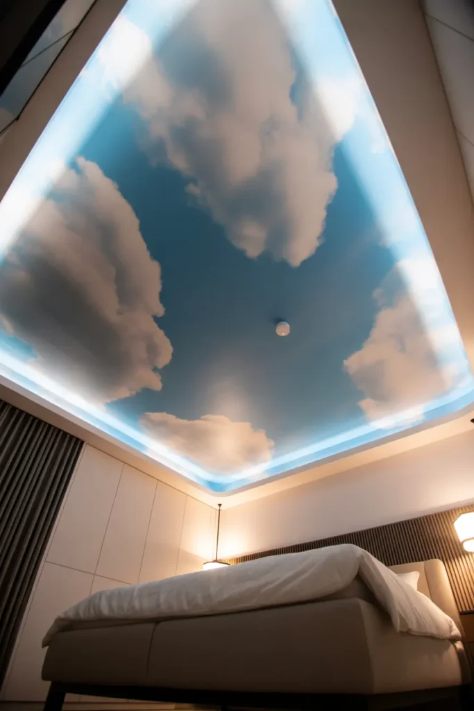 cloud wallpaper bedroom