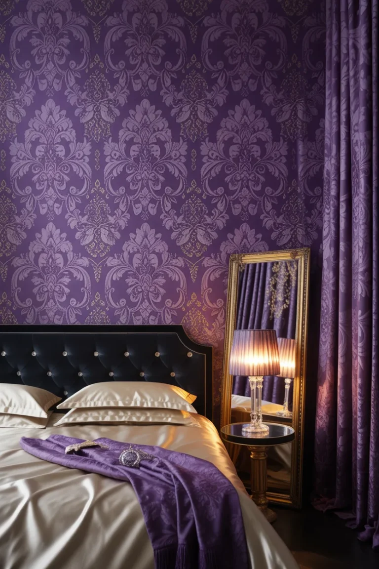 17 Purple Wallpaper Bedroom Ideas That Will Make Your Room Feel Like a Royal Retreat 😍✨