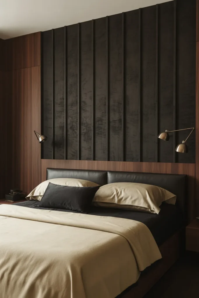 textured wallpaper bedroom