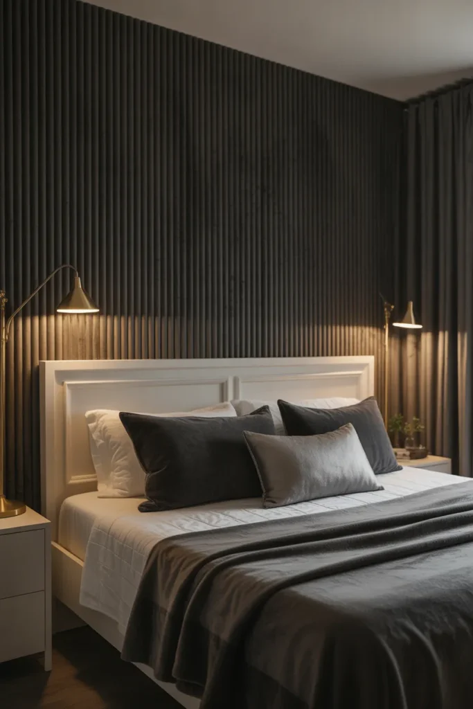 textured wallpaper bedroom